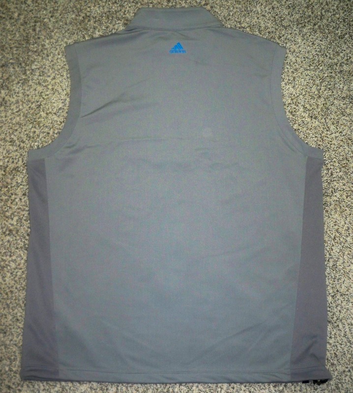 NWOT Men's ADIDAS GOLF ClimaCool 1/4 Zip Golf Vest M GRAY w/CANOE BROOK Golf gallery