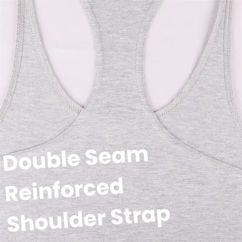 Men's Y-Back Gym Stringer Tank Cotton Barbell Plate Print Workout Tops gallery