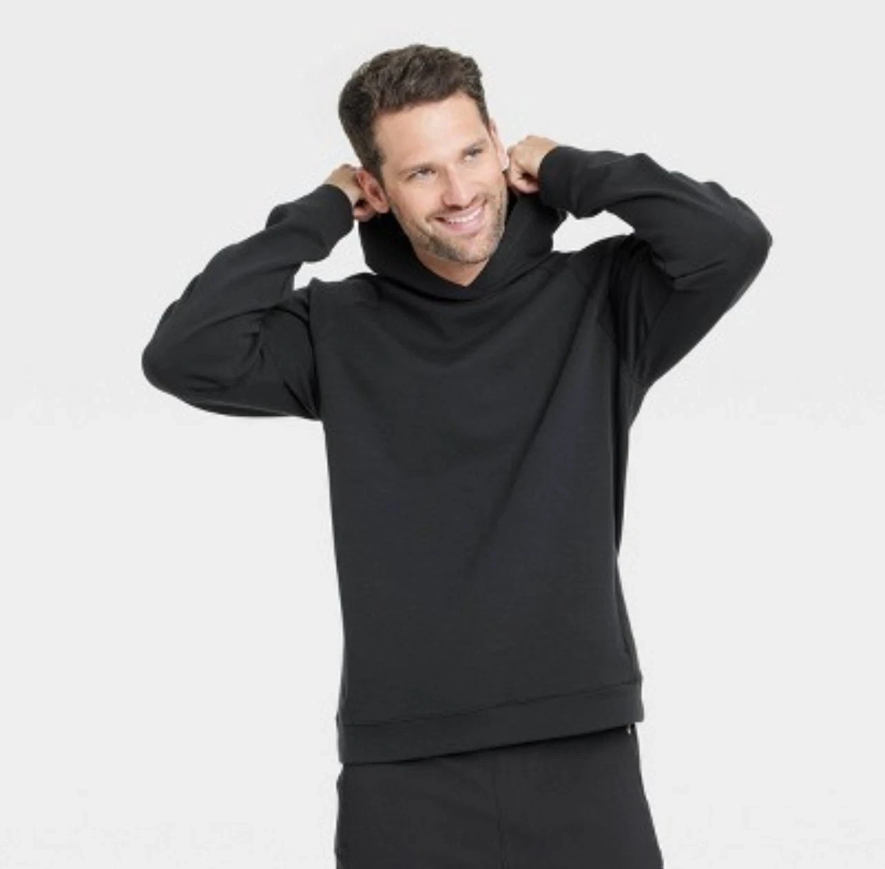 Mesh Spacer Fleece Hoodie All In Motion Black Sweatshirt Small Secure Pocket gallery
