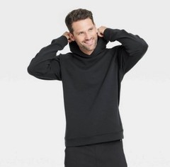 Mesh Spacer Fleece Hoodie All In Motion Black Sweatshirt Small Secure Pocket