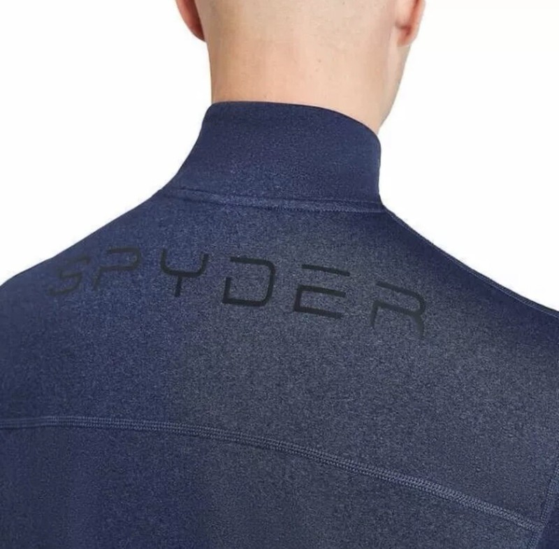 Spyder Active Performance ¼ Zip Pullover, Blue, Men’s Small, NEW - gym, workout gallery