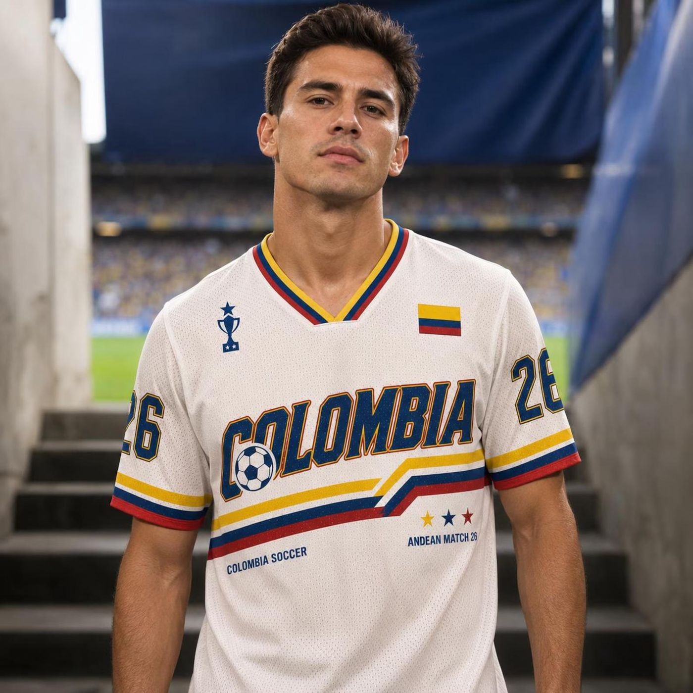 Custom Colombia Soccer Jersey, Personalized Football Fan Shirt, Colombia Unisex gallery