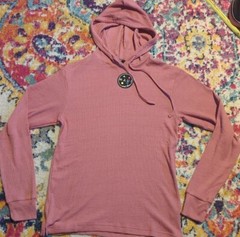 Maui And Sons Hooded Thermal Top Men’s Small Long Sleeve Lightweight Rose Surf