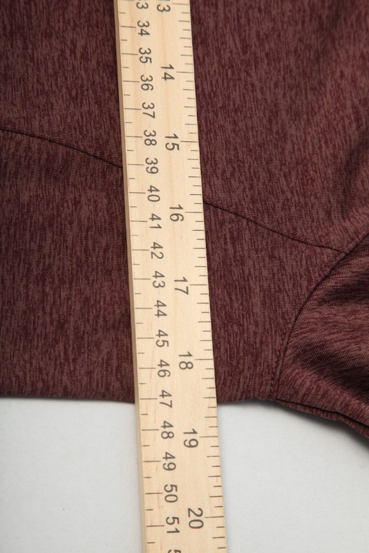 UNRL Elite Men's XS Quarter Zip Pullover Activewear Top Maroon Heather Stretch gallery