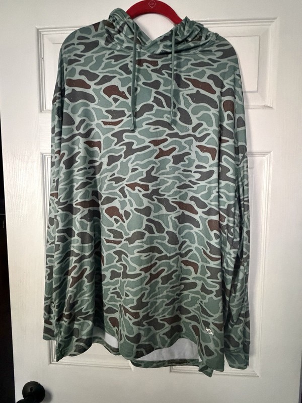 Men’s Burlebo Performance Hoodie - Retro Duck Camo - XXL gallery
