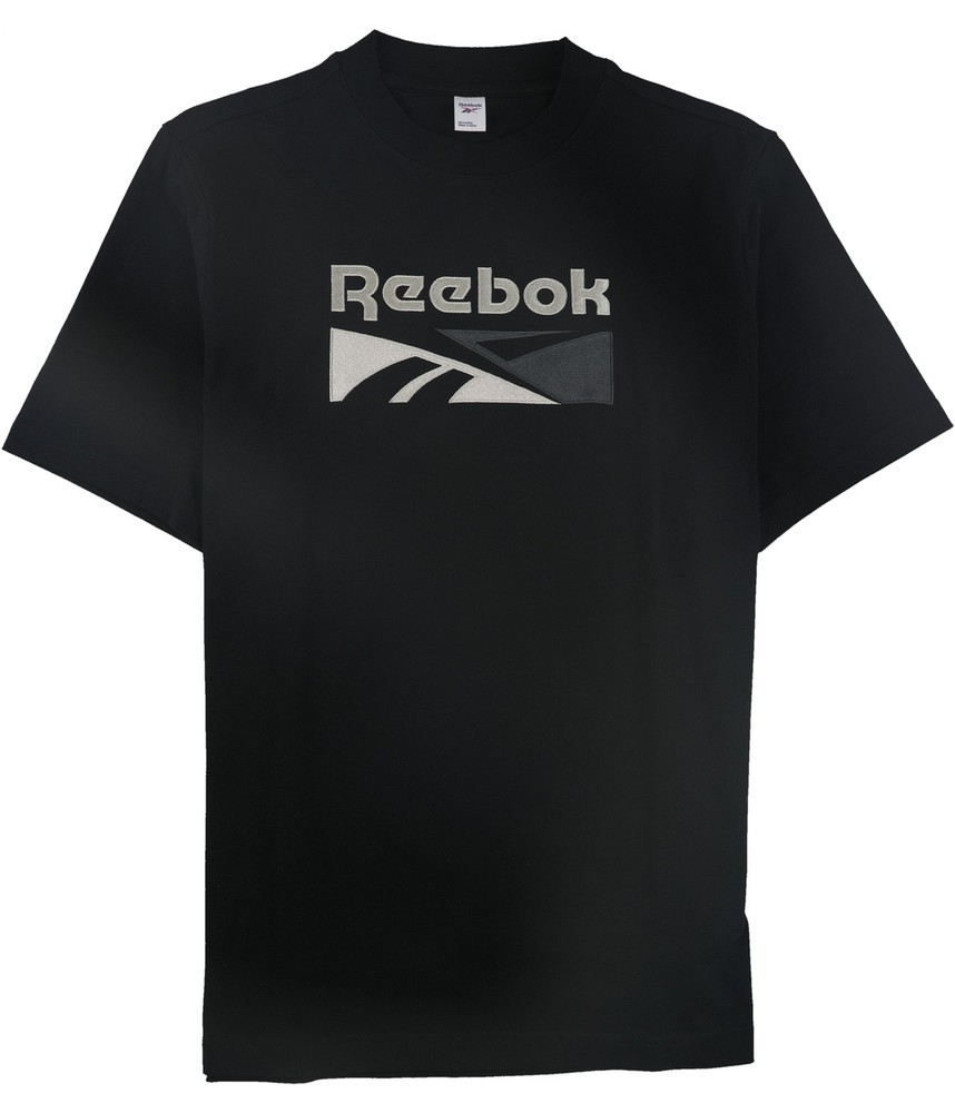 Reebok Mens Classic Split Vector Graphic T-Shirt, Black, Medium