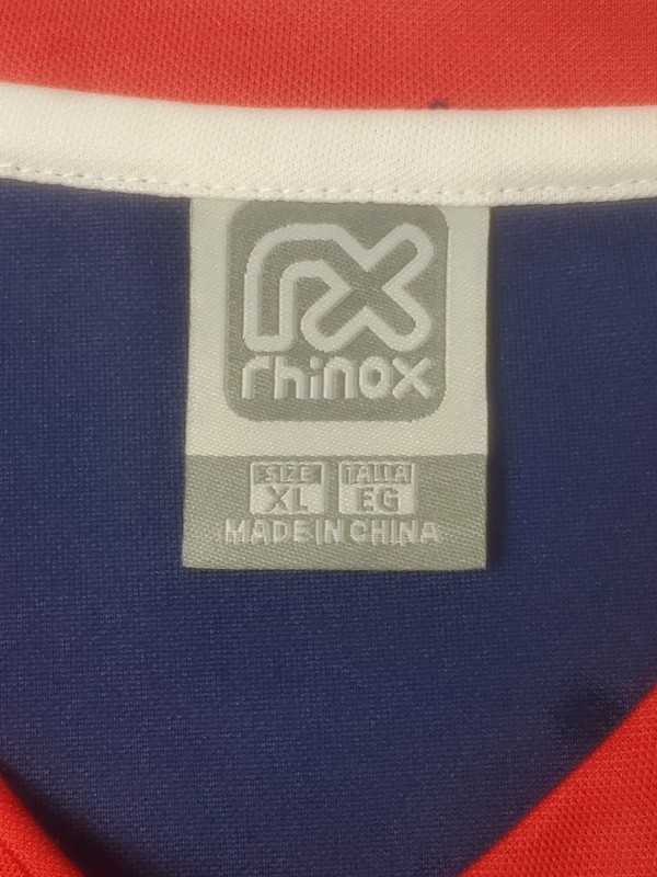 USA Jersey Shirt Men's Size XL Blue Red White Short Sleeve Rhinox Logo Adult Top gallery