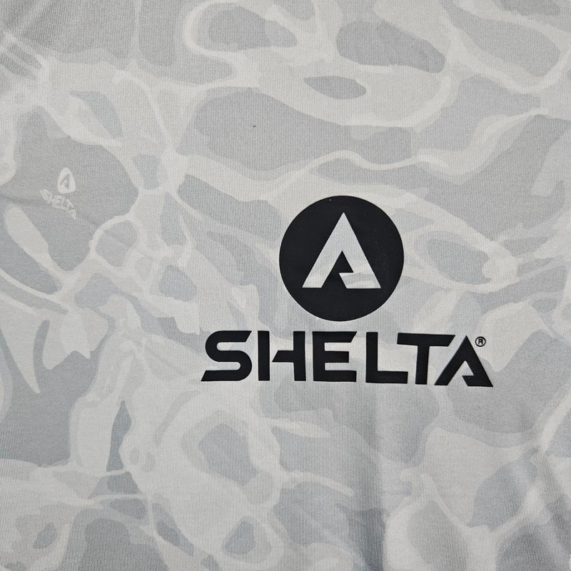 Shelta Mens UPF 50+ Sun Shirt Small Water Camo Long Sleeve Performance Fishing gallery