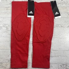 NWT Adidas Techfit Men’s Padded Compression Arm Elbow Sleeve Red Set Of 2 -LT