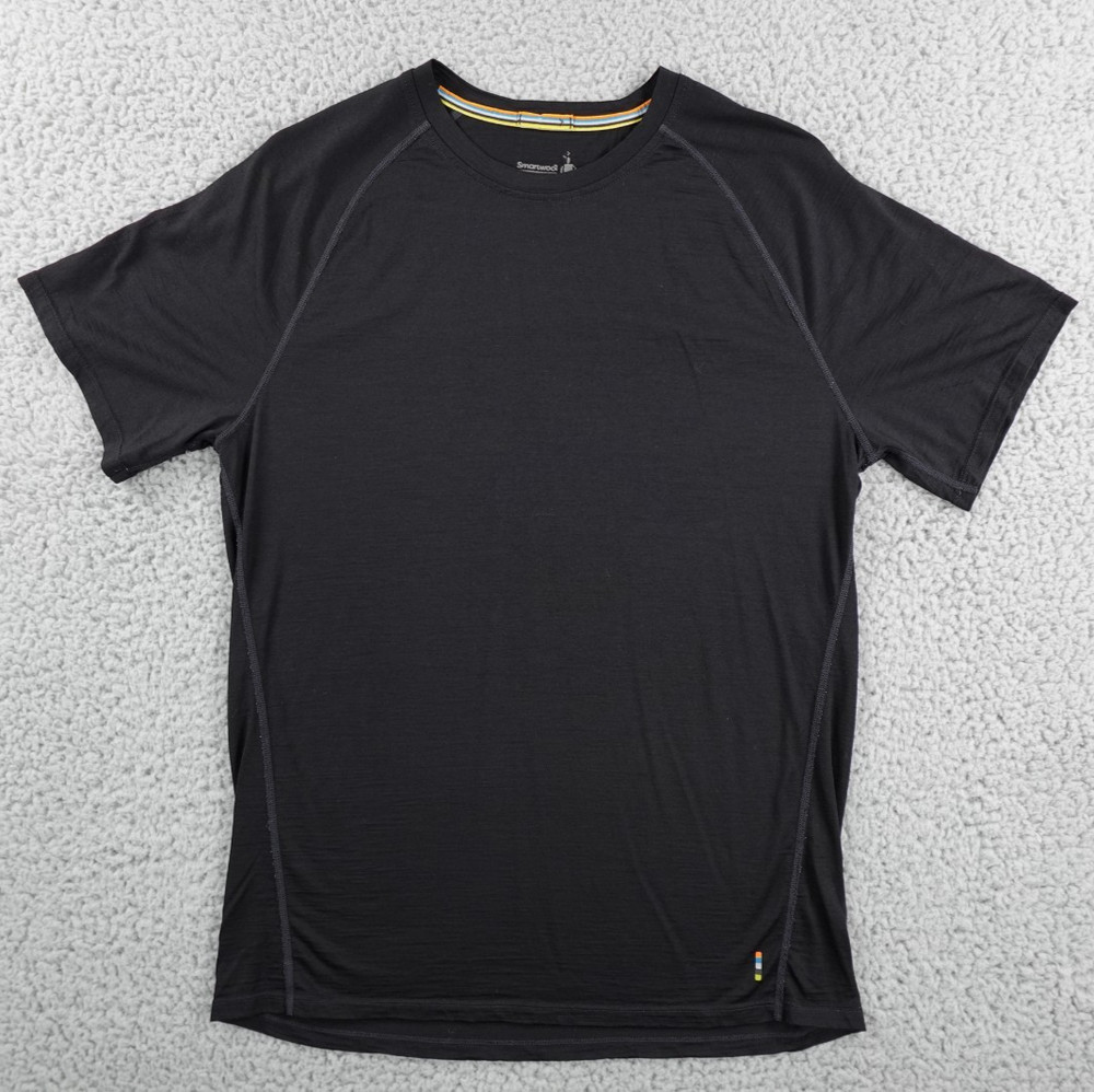 Smartwool Merino Wool 150 Base Layer Mens Medium Black Performance Shirt Tee