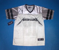Hardwired…To Self-Destruct Metallica Sports Jersey Thrash Metal Band Gray Mesh