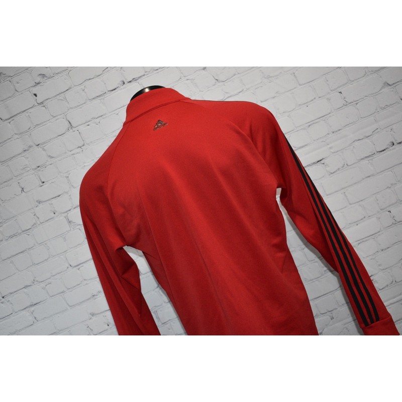 Adidas Golf Pullover Shirt 1/4 ZIP Mens Size Medium Performance Polyester Red gallery