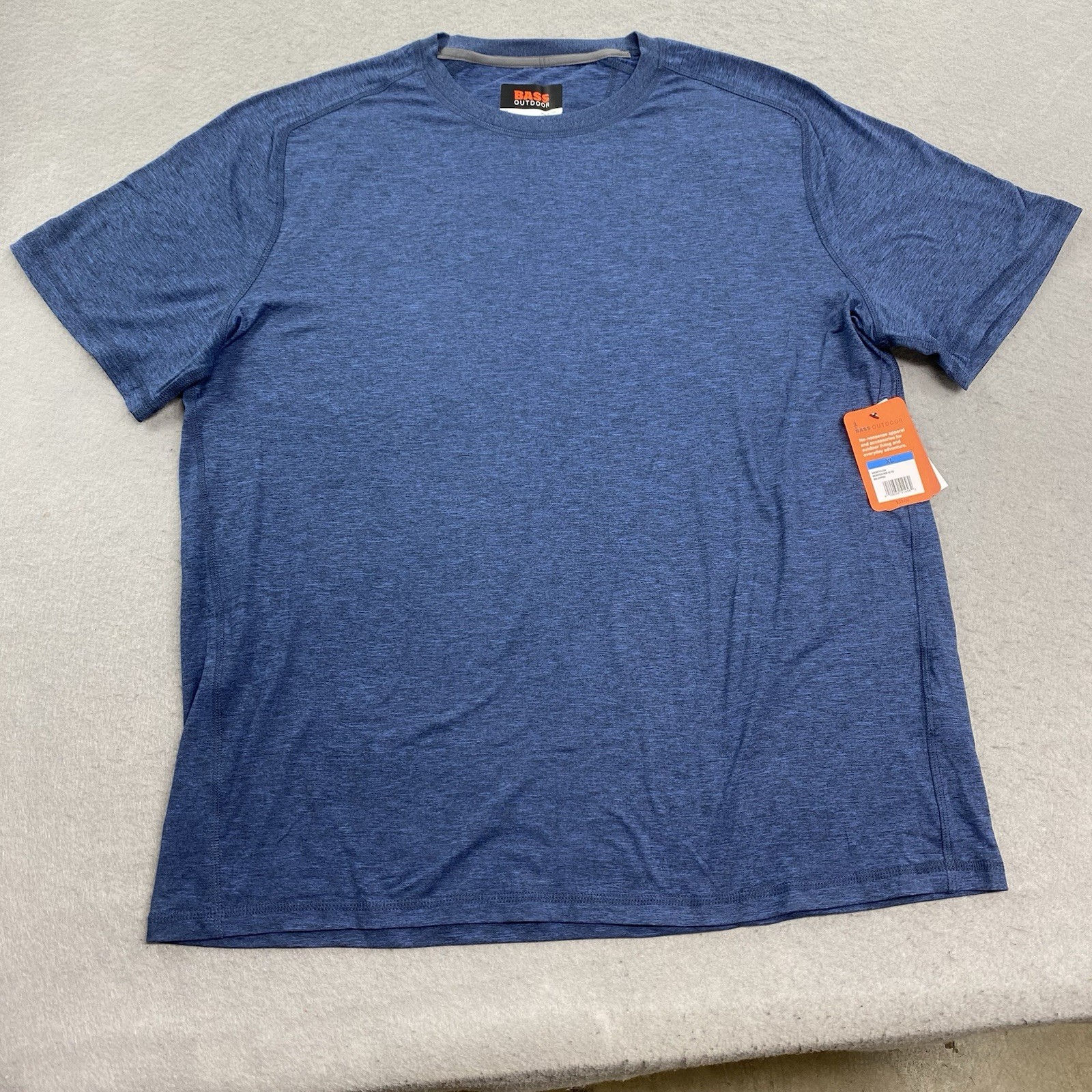 Bass Outdoor T Shirt Mens XL Blue Microtech Performance Short Sleeve Tee gallery