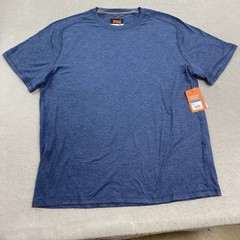 Bass Outdoor T Shirt Mens XL Blue Microtech Performance Short Sleeve Tee