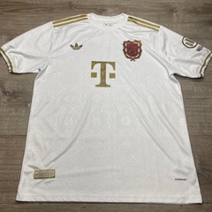Adidas Bayern Munich 125th Anniversary Jersey Mens 3XL White Gold Soccer Shirt