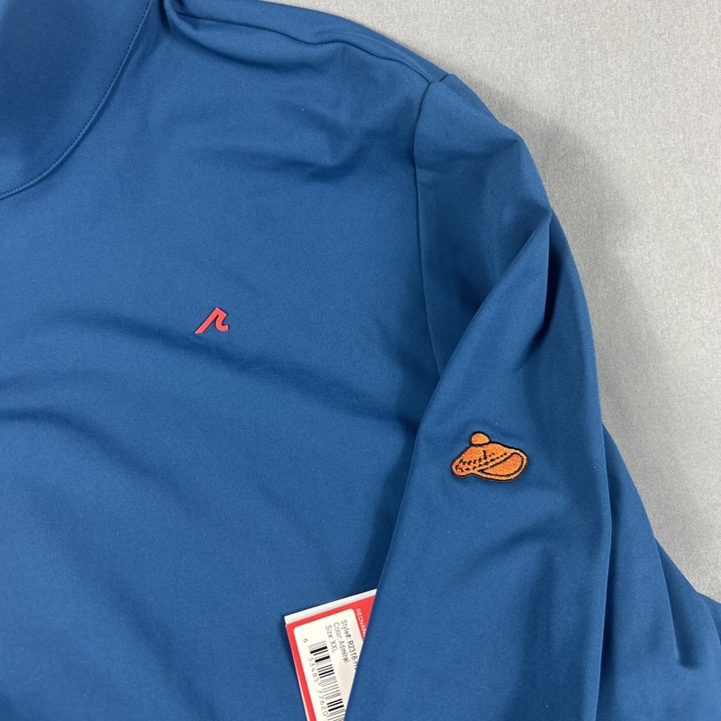 Redvanly Golf Pullover Hubbard Sleeve Logo 1/4 Zip XXL Admiral Blue MSRP $150 gallery