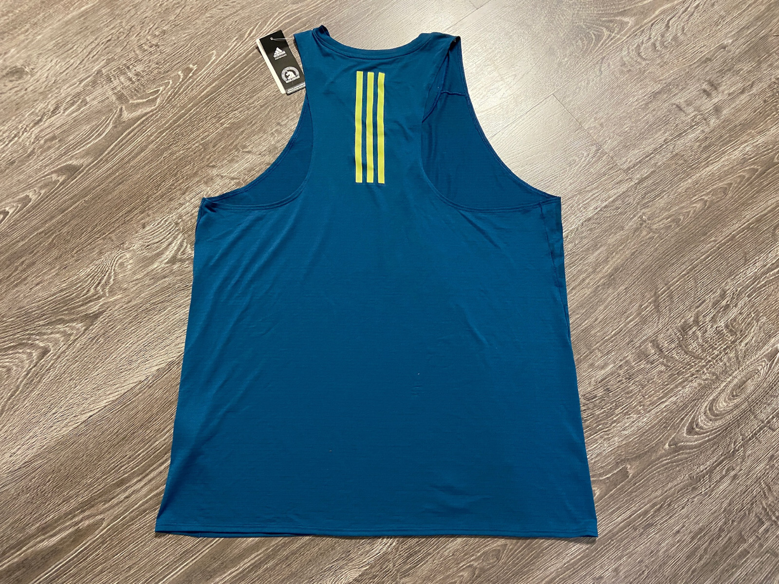 adidas Men's 2019 Boston Marathon Supernova Tank Top Shirt Size XL DX8755 NEW gallery