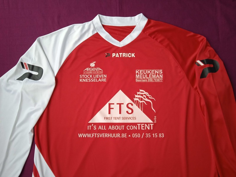 PATRICK Jersey Long sleeve in Red/White with advertising Size 3 XL gallery