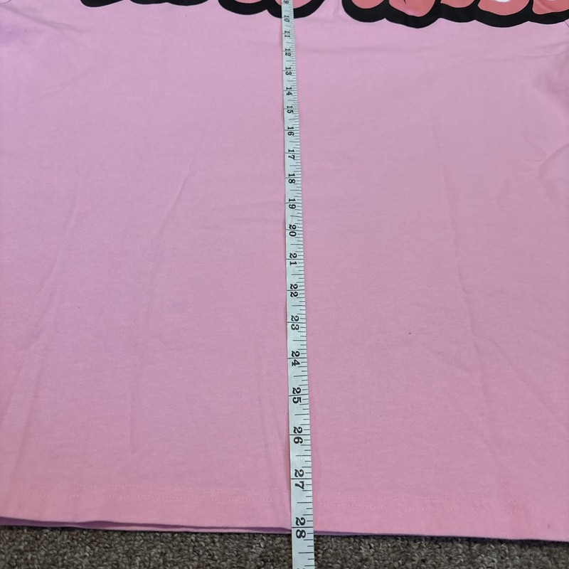 RARE Adidas Jeremy Scott Pink Graffiti T-Shirt Bubble Letters L SOLD OUT gallery