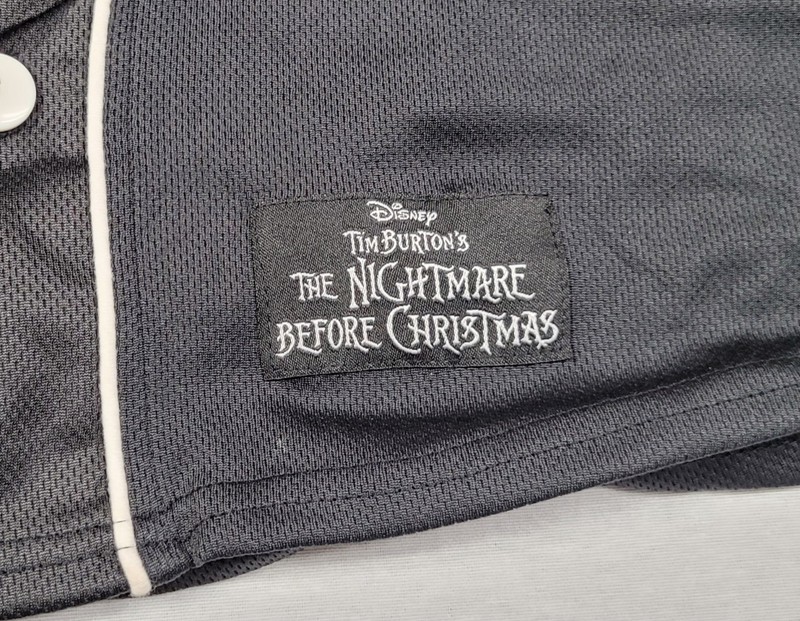 Disney The Nightmare Before Christmas Jack Skellington Baseball Jersey Mens XL gallery