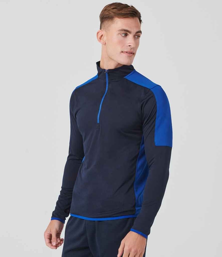 Contrast Zip Neck Midlayer Polyester Top XS - XXL Finden and Hales gallery