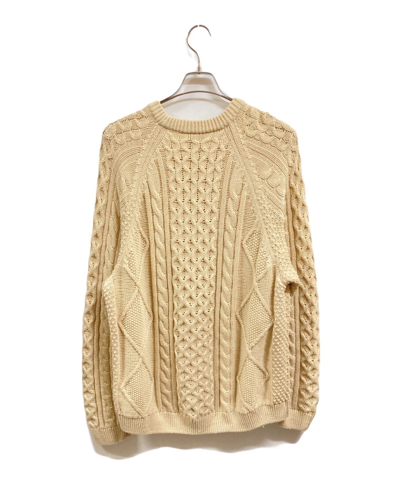 NIKE AS M NL CABLE KNIT SWEATER LS RATTAN Size: XXL Beige DQ5177-206 Men gallery