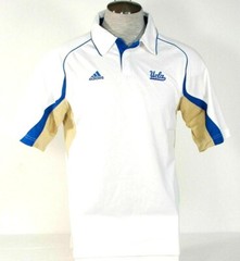 Adidas ClimaCool UCLA Short Sleeve White Polo Shirt Men’s NEW