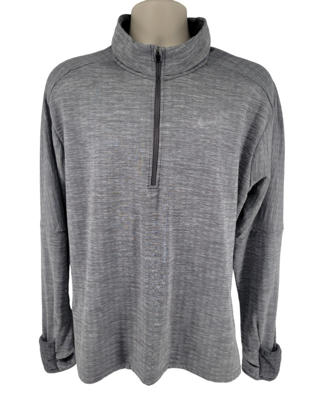 Nike Sphere Element Therma-Fit 1/2 Zip Pullover Mens L Heather Grey Running Top gallery