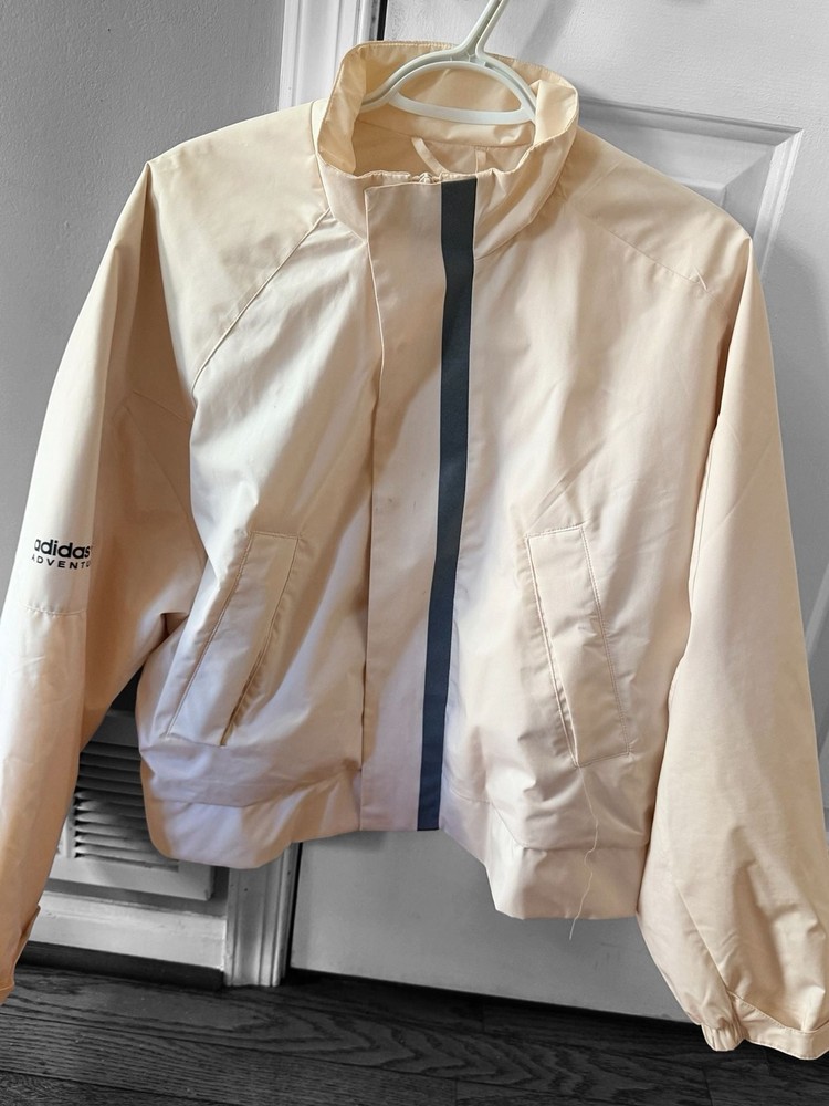 Adidas Adventure Cream Full Zip Windbreaker Jacket