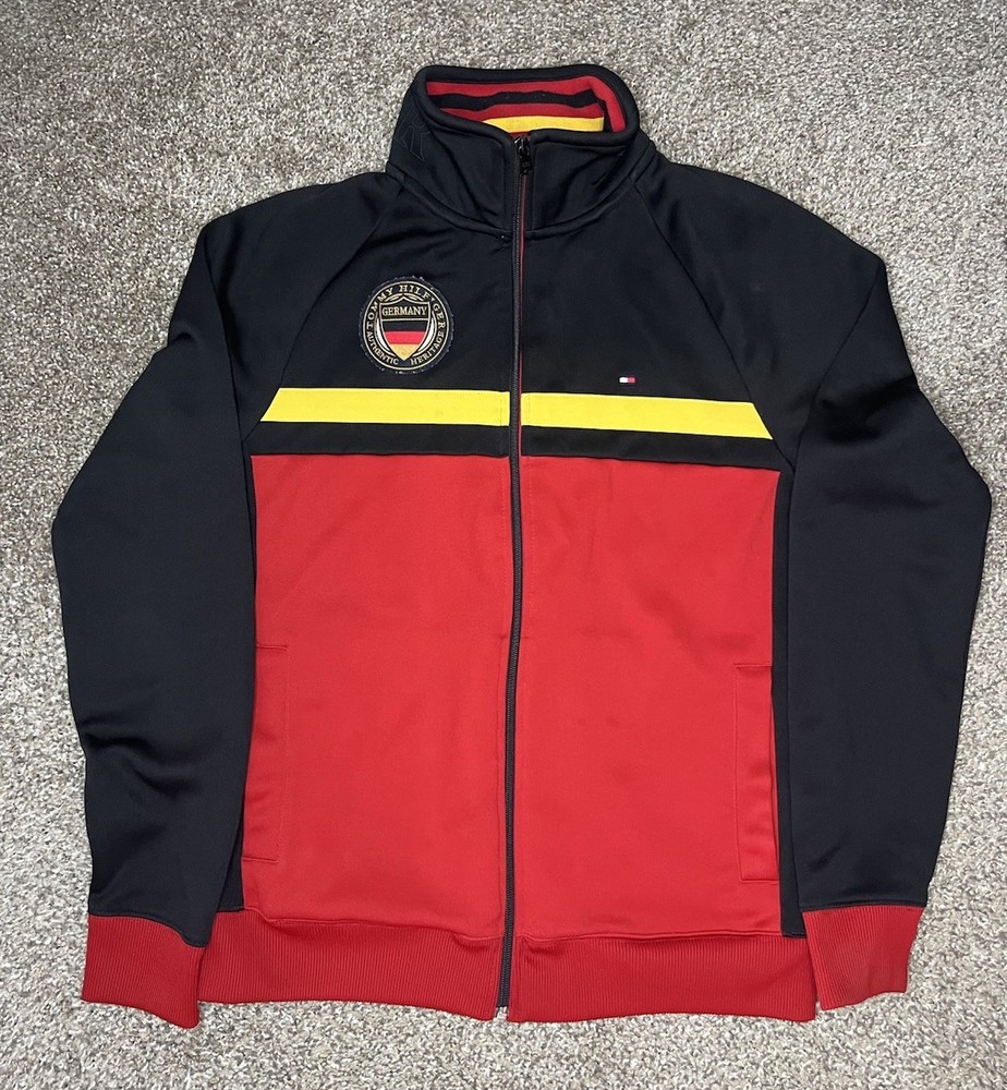 Tommy Hilfiger Full-Zip Track Jacket Men’s M Germany World Cup Soccer Futbol