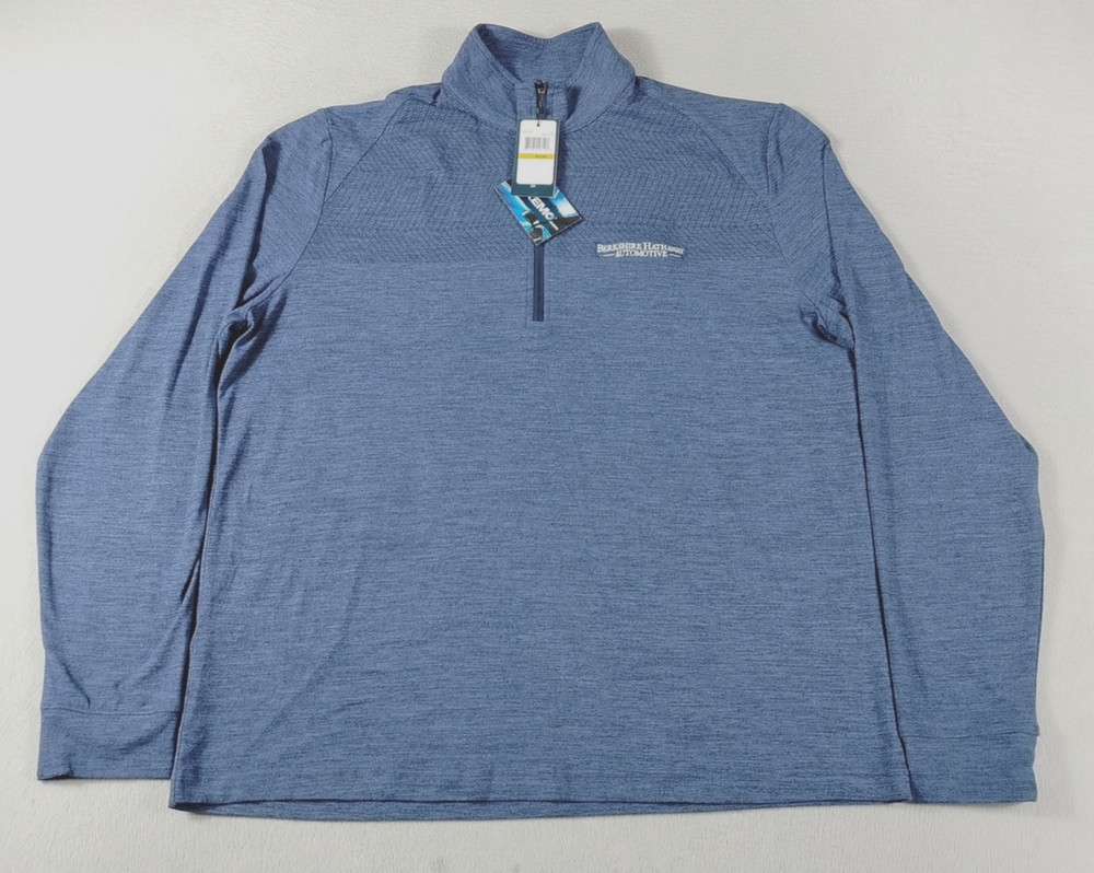 Perry Ellis Pullover Mens Small Blue 1/4 Zip Berkshire Hathaway Automotive