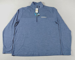 Perry Ellis Pullover Mens Small Blue 1/4 Zip Berkshire Hathaway Automotive