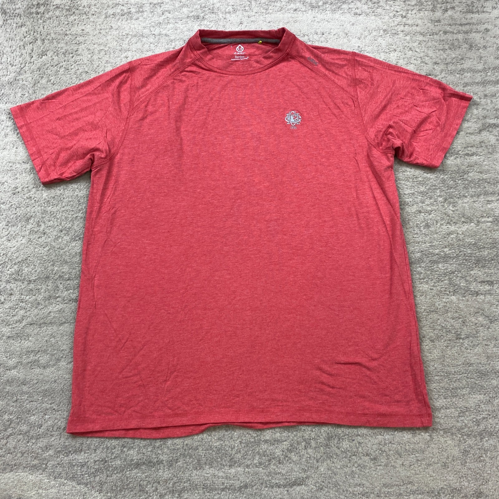 Tasc Performance Bamboo Shirt Large Red Golf Outdoor Fishing Hike Preppy Mens gallery