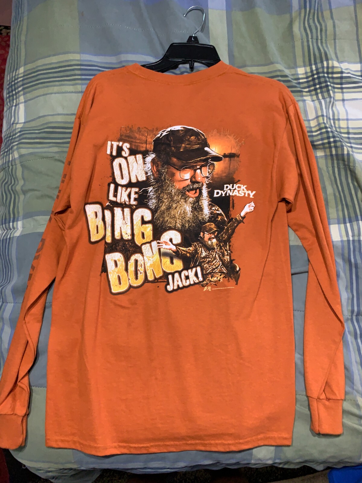 Men's Duck Dynasty Long Sleeve Pullover Shirt Gildan Ultra Cotton Size M Med gallery