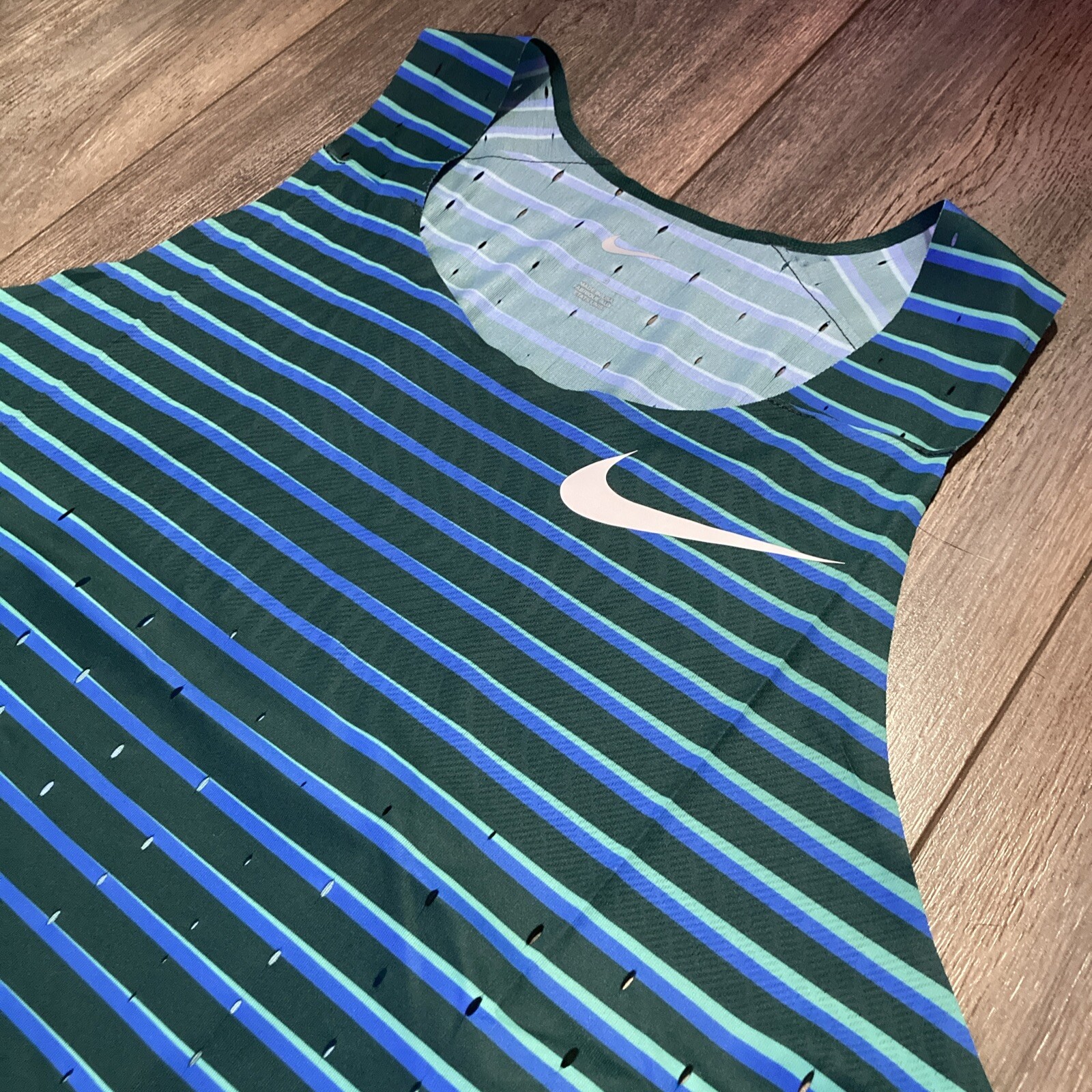 Nike 2022 Pro Elite Team Distance Singlet Made In USA [DJ1189-317] Large RARE gallery