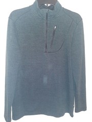 Swiss+Tech Black Mock Neck Long Sleeve 1/4 Zip Pullover Size Medium Men’s–EUC!