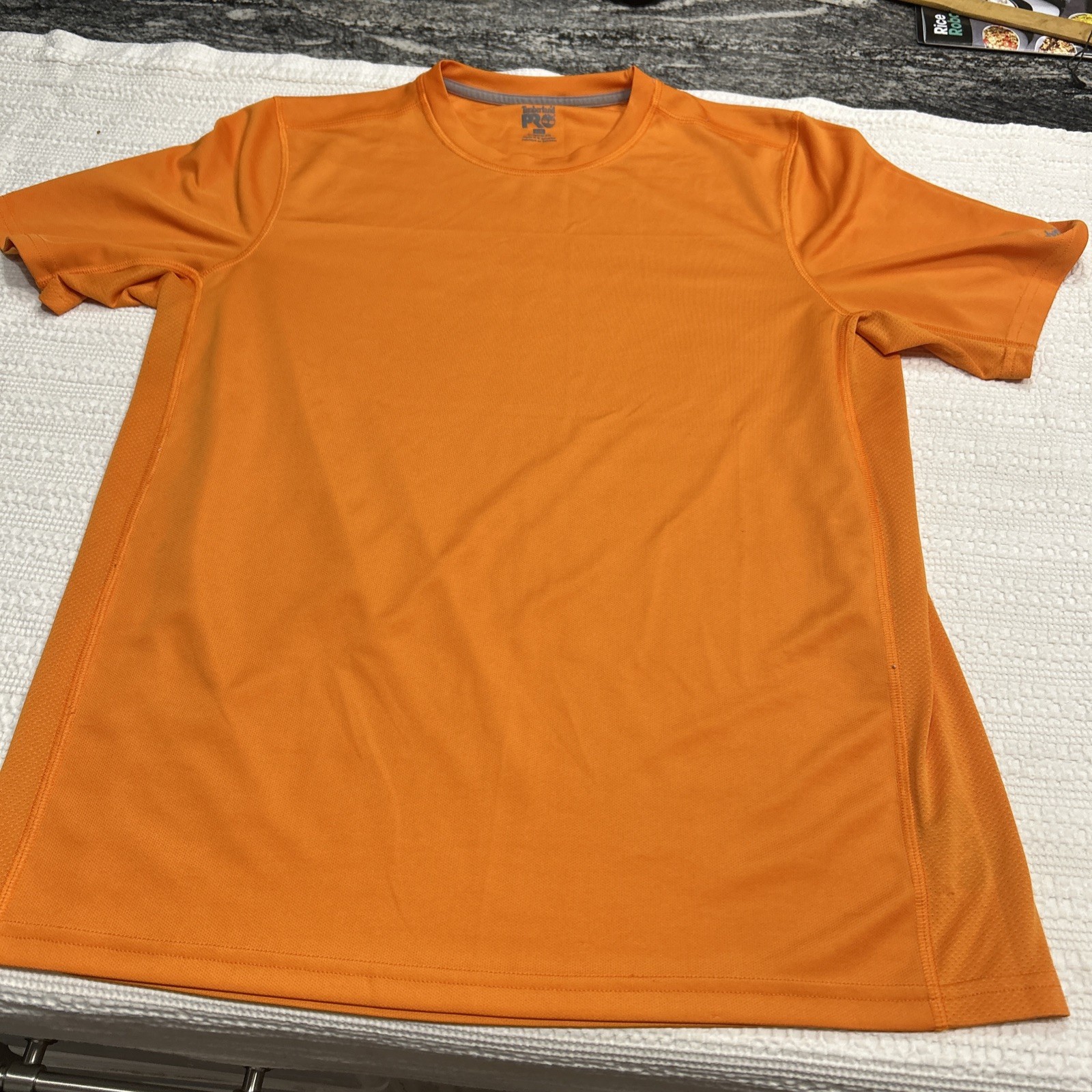 Timberland Pro Men’s Orange Athletic T-shirt Size Large Mesh Breathable gallery