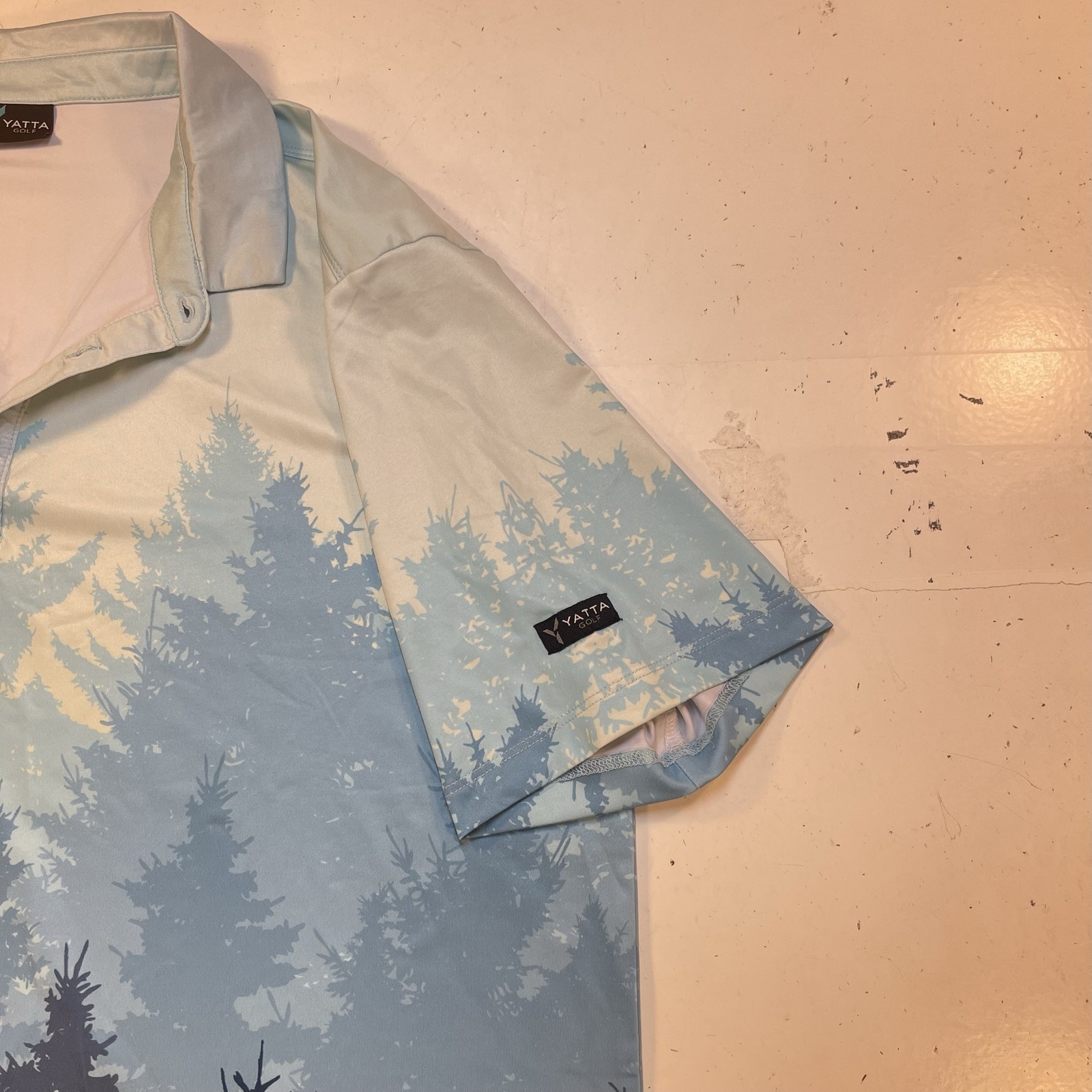 YATTA GOLF FOREST TREES OUTDOOR GOLF POLO SHIRT Mens XL All Over Print gallery