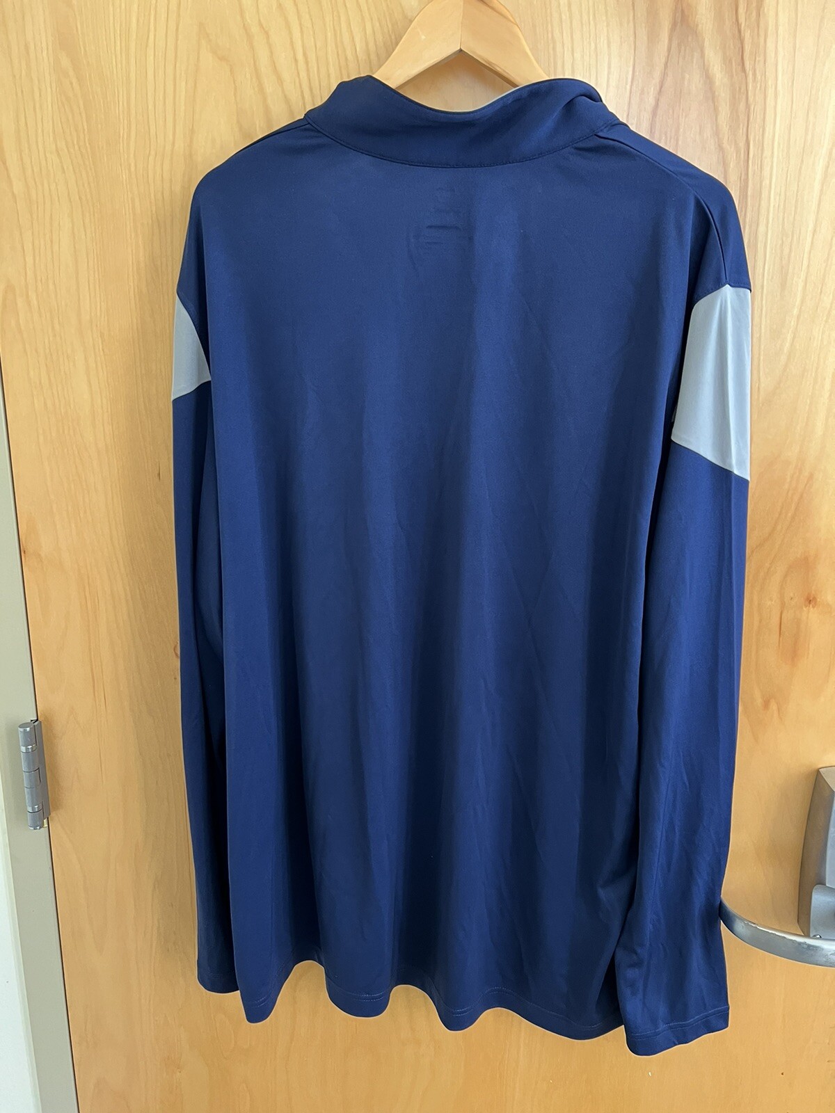 Fanatics Yankees Long Sleeve Workout Shirt Size 2XL 2TG 2EG Navy Color 1/4 Zip gallery