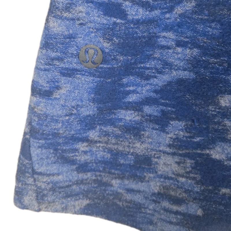 Lululemon Surge Warm Half-Zip Light Fleece Pullover Blue Camouflage Mens Size XL gallery
