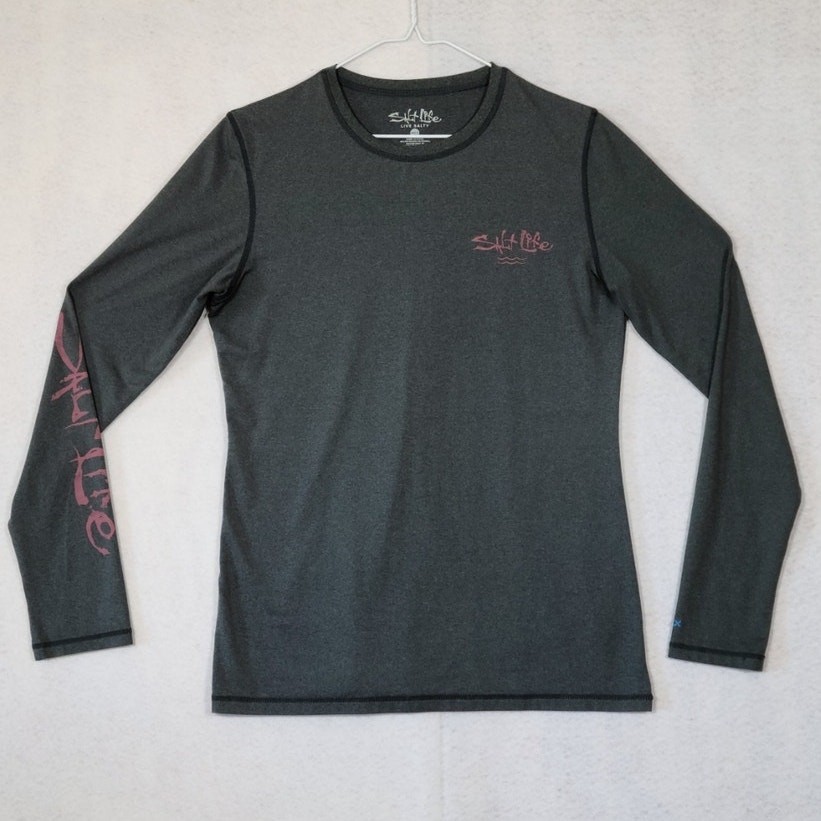 Salt Life Long Sleeve SLX uVapor Performance Fabric T-Shirt, Men Sz M, PRE-OWNED gallery