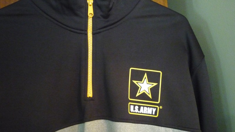 AFG ARMED FORCES GEAR U.S. ARMY BLACK HALF ZIP PULLOVER BLACK SIZE XL NWOT gallery
