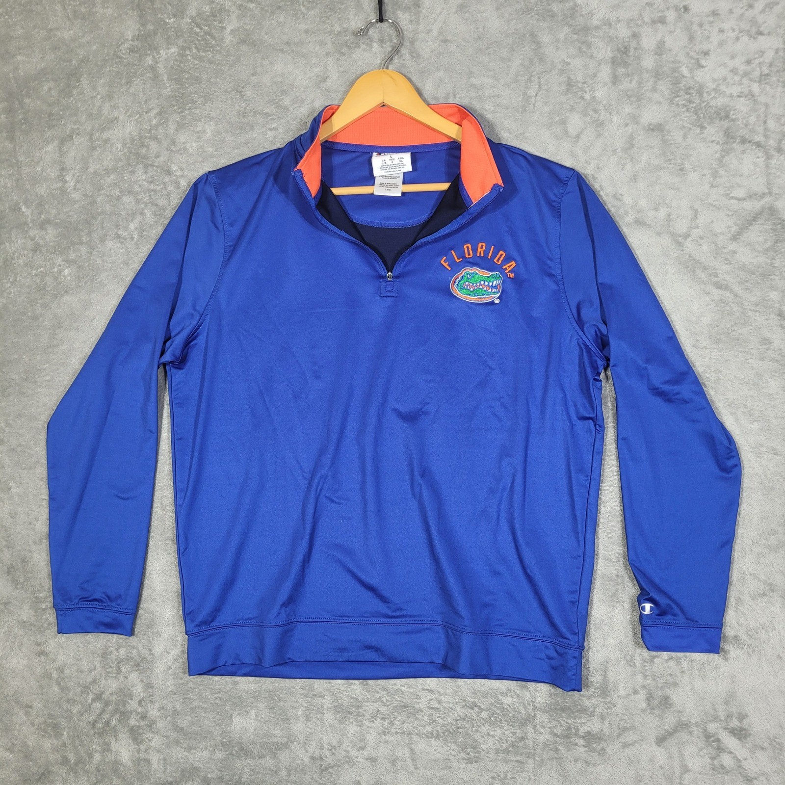 Florida Gators Champion Pullover 1/4 Zip Long Sleeve Shirt Mens Large gallery