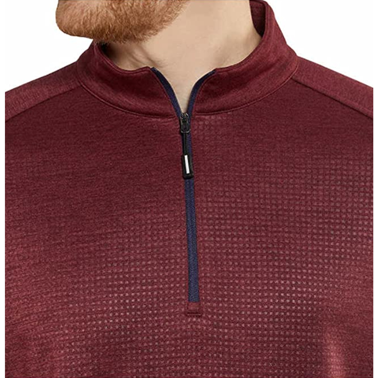 Bolle Performance 1/4 Zip Pullover Golf Shirt Men's Medium Red Rhododendron NWT gallery