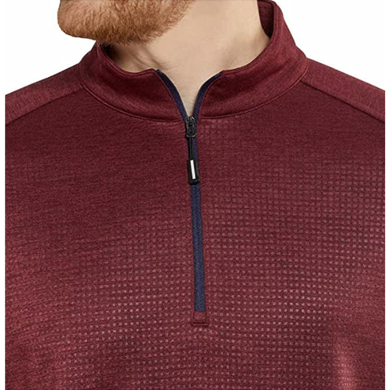 Bolle Performance 1/4 Zip Pullover Golf Shirt Men's Medium Red Rhododendron NWT gallery