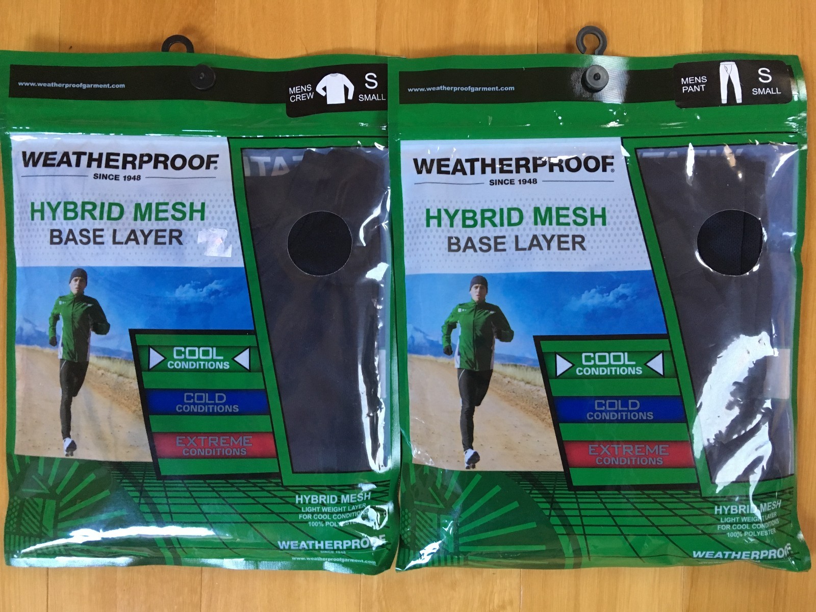 WEATHERPROOF Mens Hybrid Mesh BASE LAYER Cool Conditions Sz Small PANTS + TOP gallery