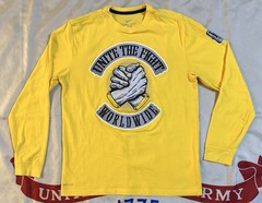 Nike Dri-Fit LIVESTRONG Unite The Fight Worldwide Large Yellow Long Sleeve Shirt
