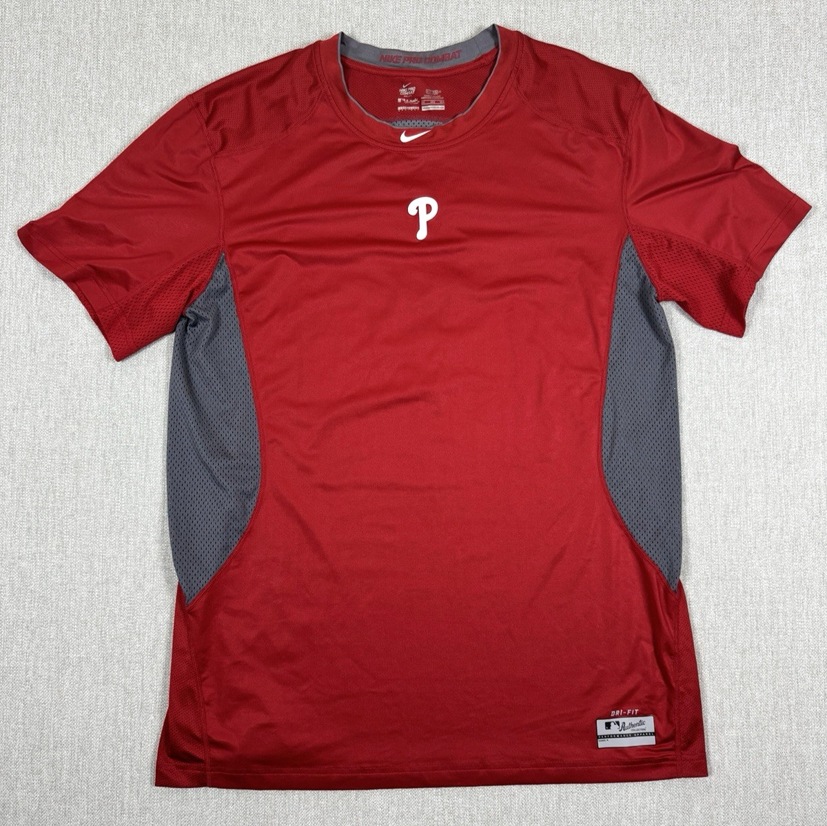 Nike Pro Combat Philadelphia Phillies Authentic MLB Training Jersey 3XL gallery