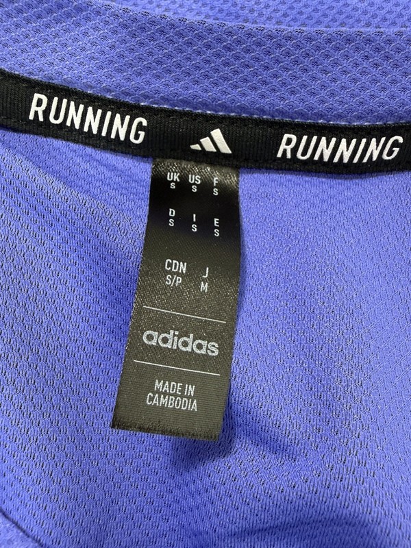 Adidas Men's Own The Run Tee Long Sleeve Size Small Color Purple gallery