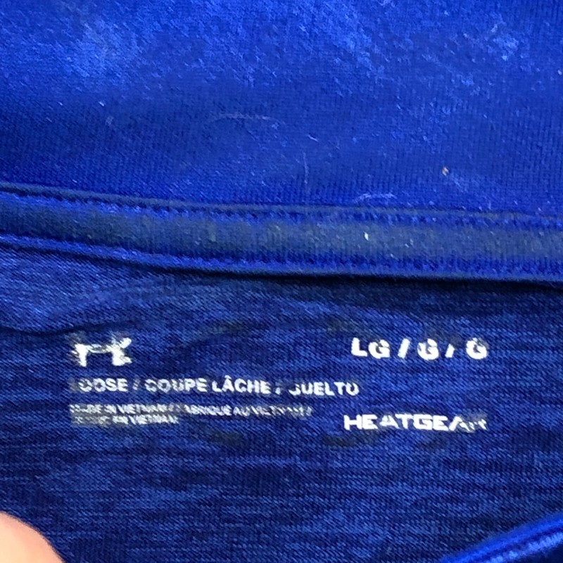 Under Armour Pullover Mens Large Blue Quarter Zip Golf Performance Lightweight gallery